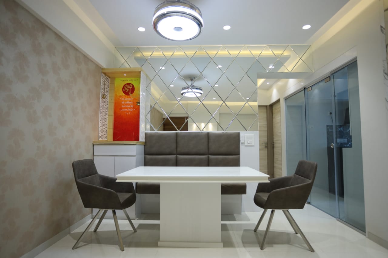 Mirror-Panel Dining Area - Bhandup, Mumbai